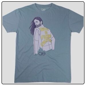 Queen Of Everything Denim T-Shirt Blue Unisex  NWT Graphic Blue